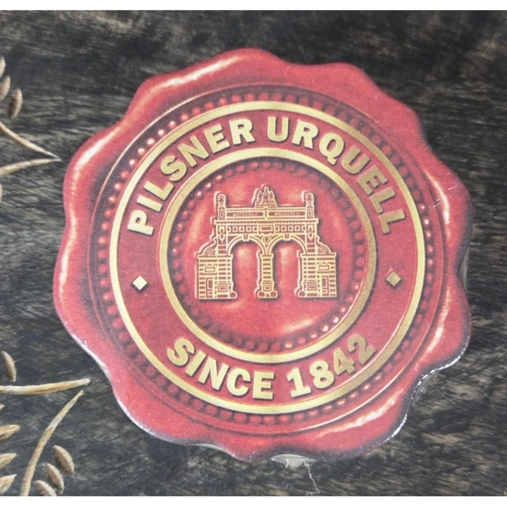 Pilsner Urquell The Original Golden Beer Red Seal Cardboard Coasters 20ct Sealed